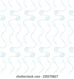abstract seamless pattern with ornament of spirals and curves. vector illustration