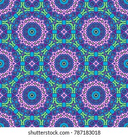Abstract seamless pattern ornamental. Festive colorful background design. Geometrical Ethnic Tribal Print Ornament