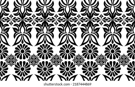 Abstract seamless pattern. Ornamental floral damask ornate background. Vector illustration.