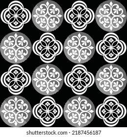 Resumen de un patrón impecable. Fondo ornamental floral ornamental. Ilustración vectorial.