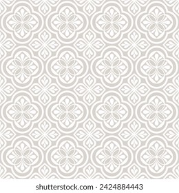 Abstract seamless pattern. Ornamental floral damask ornate background. Vector illustration.