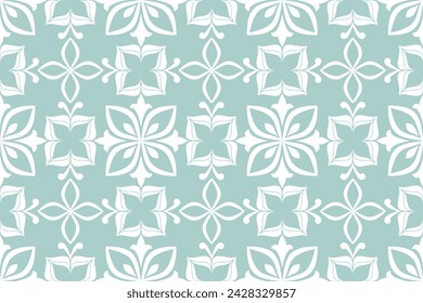 Patrón sin costuras abstracto. Fondo ornamental de damasco floral ornamental. Ilustración vectorial.