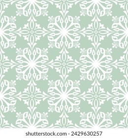 Abstract seamless pattern. Ornamental floral damask ornate background. Vector illustration.