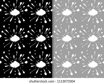 abstract seamless pattern with paint spots, blur