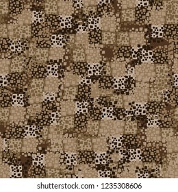 Abstract seamless pattern painted in colors of autumn gold.