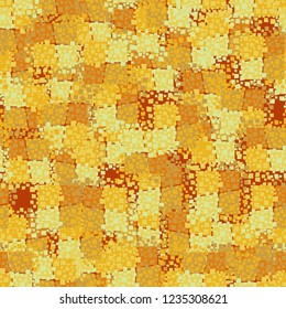 Abstract seamless pattern painted in colors of autumn gold.