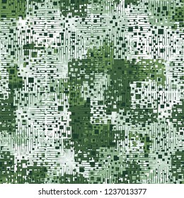 Abstract seamless pattern. Paints of the spring landscape. Hatching is applied in the foreground.