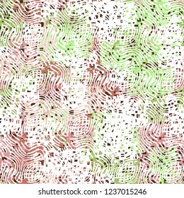 Abstract seamless pattern. Paints of the spring landscape. In the foreground is an ornament of curved lines.