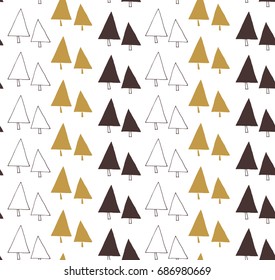 Abstract seamless pattern. Part of Christmas collection of illustrations. Can be used for wallpaper, packaging and stationery, surface textures, scrapbooking, fabric prints.
