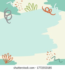 Abstraktes, nahtloses Muster mit pastellfarbenem Hintergrund. Blumenvektorgrafik-Design