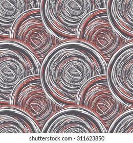 Abstract Seamless Pattern. Pastel tangled clew. Vector Illustration. EPS 10