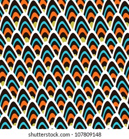 Abstract seamless pattern, peacock texture