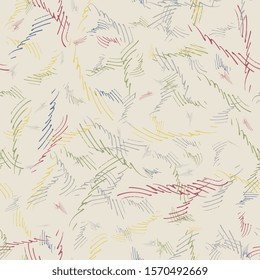 abstract seamless pattern. Pencil strokes, pens. Background with doodles.For textiles, packaging, fabrics, wrappers