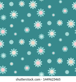Abstract Seamless Pattern Pink Blue Flowers Stock Vector (Royalty Free ...