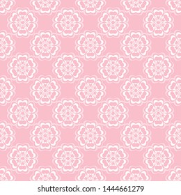 Abstract seamless pattern of pink color for wallpapers and background.