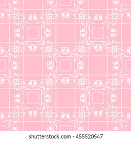 Abstract seamless pattern of pink color for wallpapers and background.