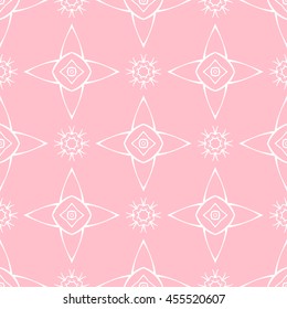 Abstract seamless pattern of pink color for wallpapers and background.