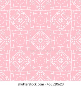 Abstract seamless pattern of pink color for wallpapers and background.