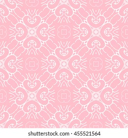 Abstract seamless pattern of pink color for wallpapers and background.