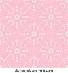 Abstract seamless pattern of pink color for wallpapers and background.