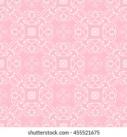 Abstract seamless pattern of pink color for wallpapers and background.