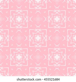 Abstract seamless pattern of pink color for wallpapers and background.