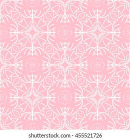 Abstract seamless pattern of pink color for wallpapers and background.