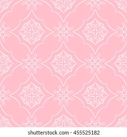 Abstract seamless pattern of pink color for wallpapers and background.