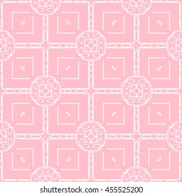Abstract seamless pattern of pink color for wallpapers and background.