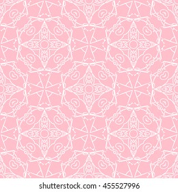 Abstract seamless pattern of pink color for wallpapers and background.