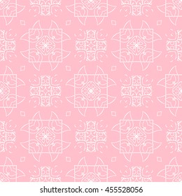 Abstract seamless pattern of pink color for wallpapers and background.