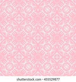 Abstract seamless pattern of pink color for wallpapers and background.