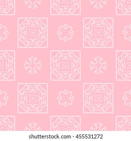 Abstract seamless pattern of pink color for wallpapers and background.