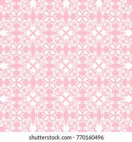 Abstract seamless pattern of pink color for wallpapers and background.
