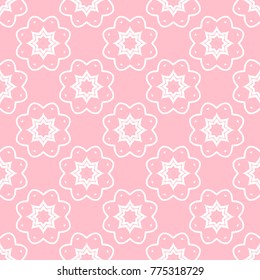 Abstract seamless pattern of pink color for wallpapers and background.