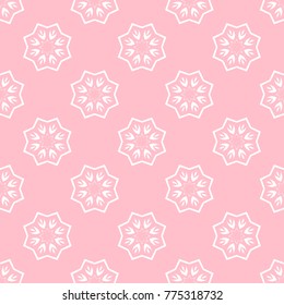 Abstract seamless pattern of pink color for wallpapers and background.
