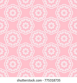 Abstract seamless pattern of pink color for wallpapers and background.