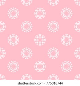 Abstract seamless pattern of pink color for wallpapers and background.