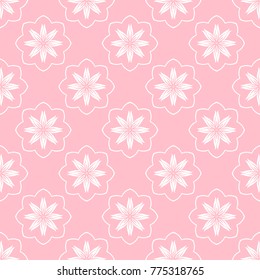Abstract seamless pattern of pink color for wallpapers and background.