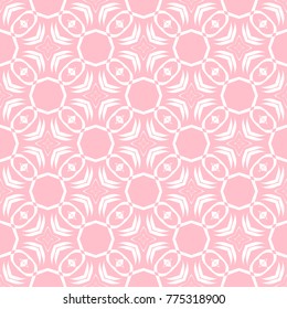 Abstract seamless pattern of pink color for wallpapers and background.