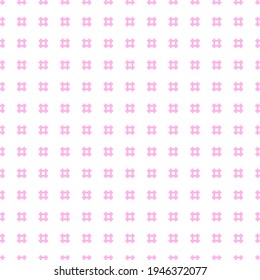 Abstract Seamless Pattern Pink Doodle Geometric Figures Background Vector