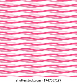 Abstract Seamless Pattern Pink Doodle Geometric Figures Background Vector