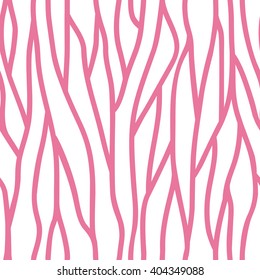 Abstract seamless pattern of pink vertical lines on a white background. Can be used for Wallpaper, fabrics, packaging.