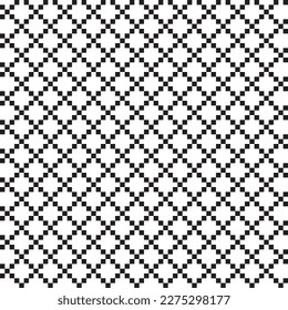 Abstract seamless pattern pixel style isolated on white background