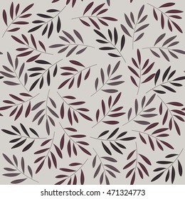 Abstract seamless pattern with plants can be used for handicraft, linen, cards, folk art and more creative designs.