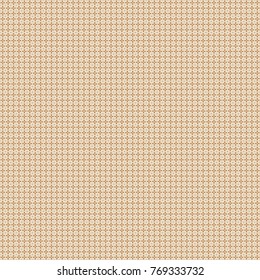 Abstract seamless pattern of a plurality stylized elements in beige, brown and white colors. Vector textured background.