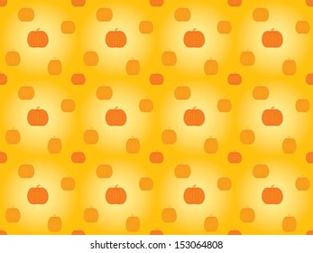 abstract seamless pattern with pumpkins