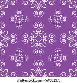 Abstract seamless pattern of Purple color for wallpapers and background.