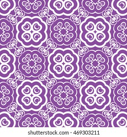 Abstract seamless pattern of Purple color for wallpapers and background.