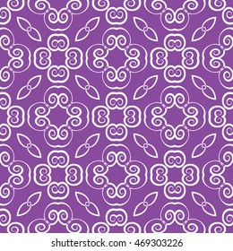 Abstract seamless pattern of Purple color for wallpapers and background.